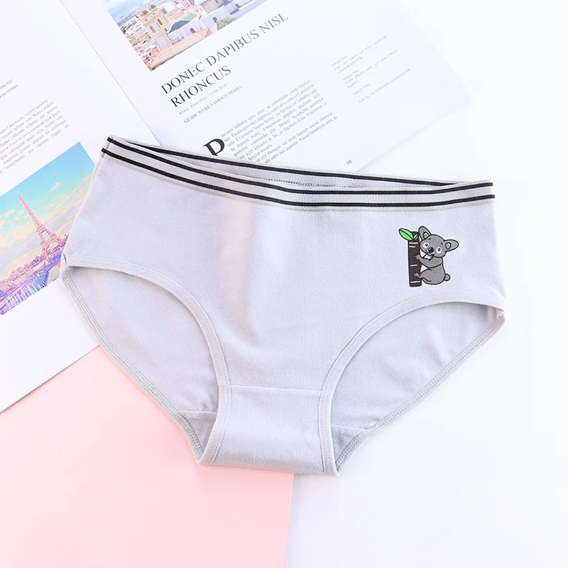 Panties for women new fashion cotton gril briefs cartoon lovely underwear woman lingerie female underpants ladies panty 2020