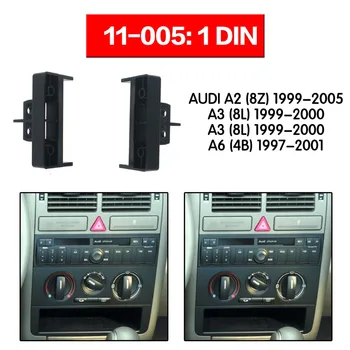 

11-005 1Din Radio Fascia for AUDI A2 (8Z) A3 (8L) A4 (B5) A6 (4B) Stereo Panel Mounting Installation Dash Kit Trim Frame