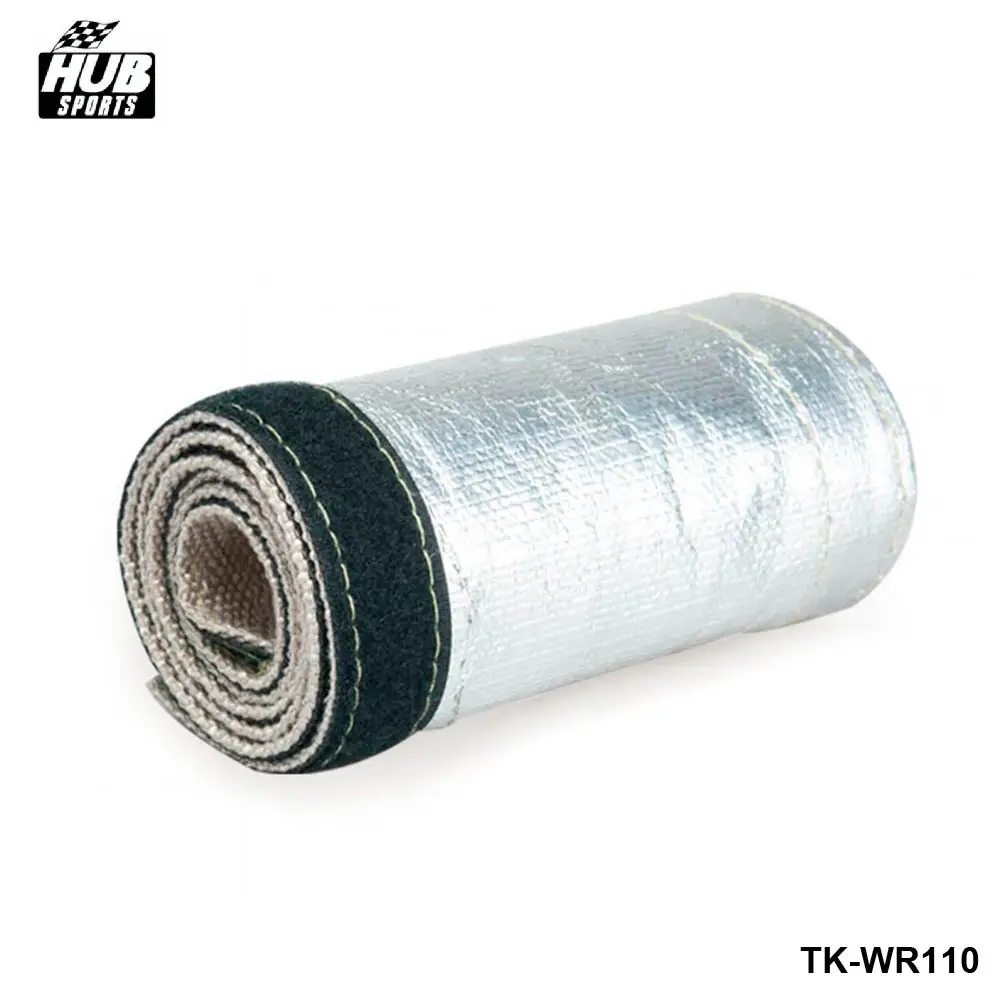 Metallic Heat Shield Thermal Sleeve Insulated Wire Hose Cover Aluminum