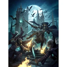 Сделай сам, полный квадрат, алмазная вышивка, мультфильм демон войны фото на заказ, алмазная живопись, вышивка крестиком, 3D, Алмазная мозаика, декор JS1501