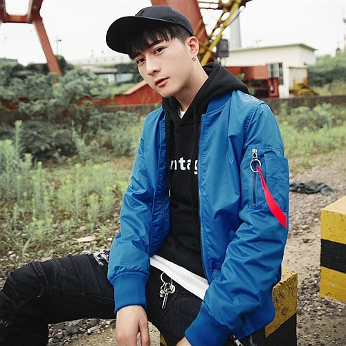 YuWaiJiaRen Bomber Jacket Men Flight Coat Streetwear Pilot Bomber jackets Pilot Outerwear Male Baseball Jacket