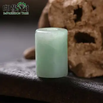 

Natural Jadeite Smooth Cylinder Bead 1pc 13x9mm Gem Jadeit Barrel Spacer Bead Fit Handmade Necklace For DIY Jewelry Making 18014