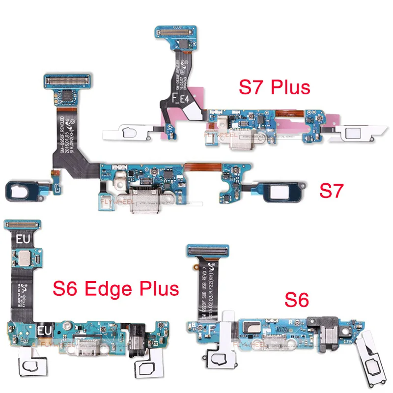 

1pcs For Samsung Galaxy S6 Edge S7 Plus 920F G9280 G928F G930F G935F Charger Charging Port Dock Micro USB Connector Flex Cable