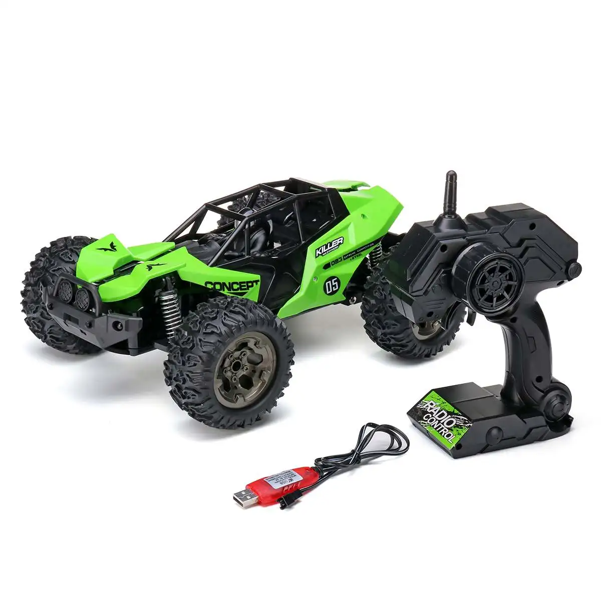 1:12 RC автомобиль 4WD высокий гоночный скоростной автомобиль скалолазание Багги пульт дистанционного управления электрический автомобиль внедорожный автомобиль грузовик дрейф для мальчиков детей - Цвет: Green