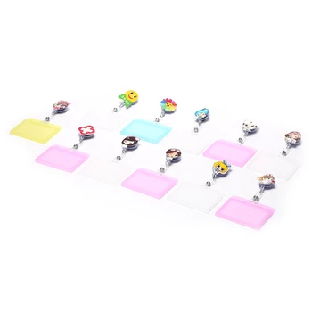 

1pcs Cute Retractable Badge Reel Student Nurse Exhibition ID Name Card Badge Holder