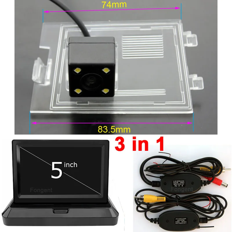 Автомобильная обратная парковка заднего вида беспроводной Автомобильный видеокамера заднего вида в автомобиле с поддержкой технологии MirrorLink складной монитор для Jeep Liberty Grand Cherokee Compass Патриот
