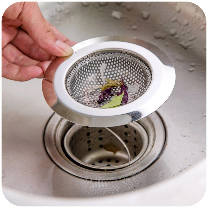 WPCASE Sink Plug Strainer Sink Strainer Plug Mesh Sink Strainer Shower Drain Cover Chrome Sink Strainer Drain Cover Sink Plug Kitchen Sink Strainer Drain Covers Plug Hole Hair Catcher 11cm