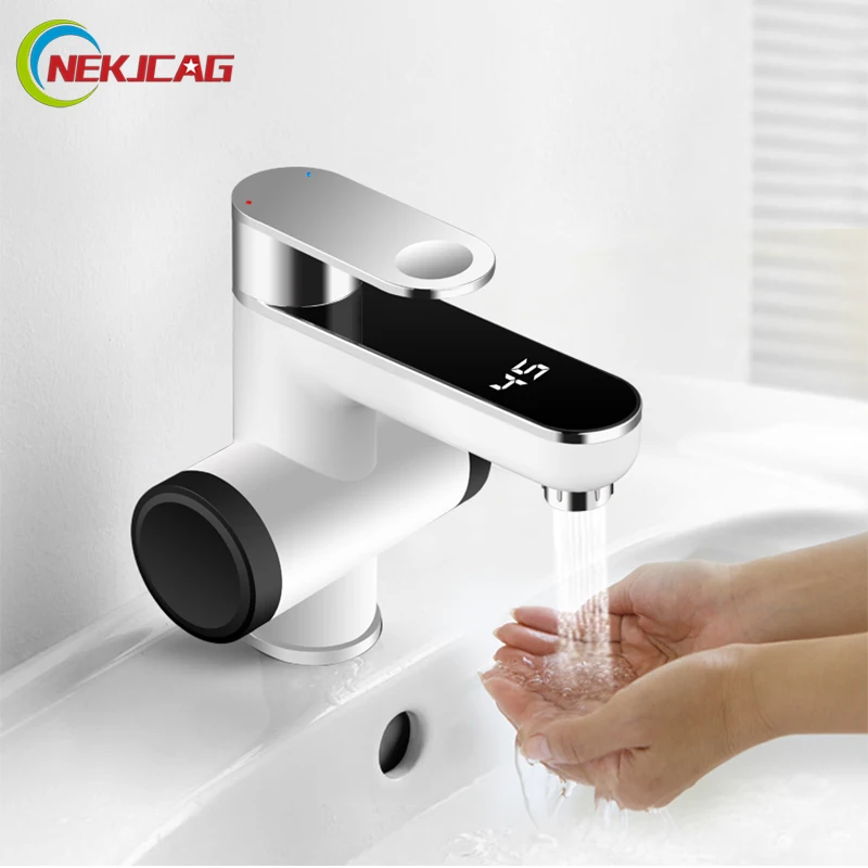 

Electric Water Heater Hot Water Tap Kitchen Instant Heating Tap Water Heater with LCD Display