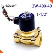 1 1/" Электрический электромагнитный клапан для воды воздуха N/C нормально закрытый DC 12V 24v VITON Seal