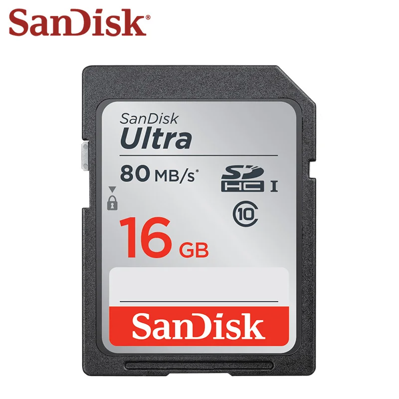 100% оригинальная SD Карта SanDisk 16 ГБ 32 64 128 карта класса 10 SDHC SDXC памяти для