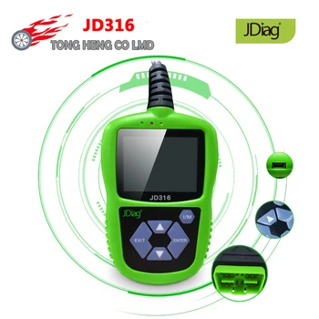 

Origial JDiag JD316 OBD2 Automotive Engine Fault Code Reader ODB2 Auto Scanner Read Clear Fault Code Support CAN K-line JD 316