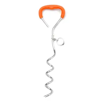 

Pet Supplies Tie out Cable Dog Stake Iron Galvanized Chrome Plated Traction Rope Tether System Ground Bolt Anchor