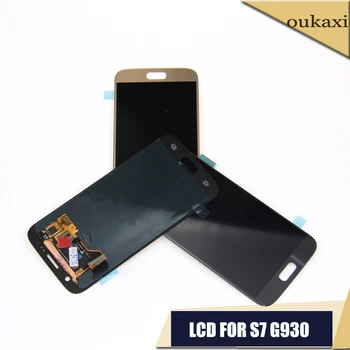 

Super AMOLED Screen For SAMSUNG Galaxy S7 LCD Display G930 G930F G930A Touch Digitizer Assembly S7 G930 lcd