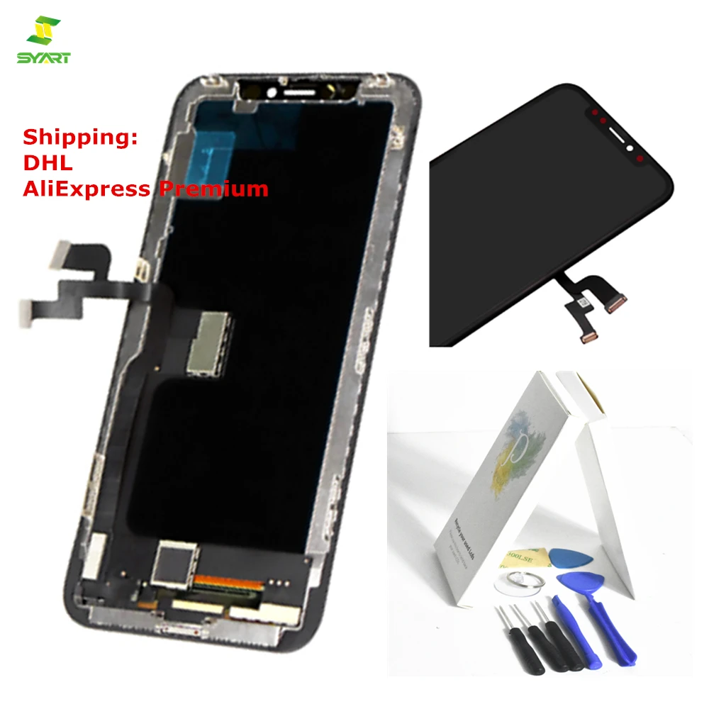 New 5.8 inch Complete Unit For iPhone X Lcd Screen Display Touch Digitizer Assembly With 3D Touch IP Ten Phone LCDS Complete