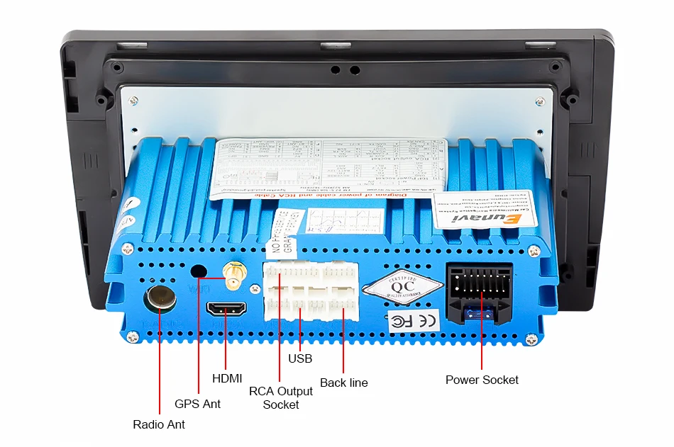 Excellent Eunavi 10.1" Android 9.0 2 DIN Car Auto Stereo For 2014 2015 HONDA JAZZ FIT Right Hand Drive Radio GPS Multimedia PX6 4G+32G 5