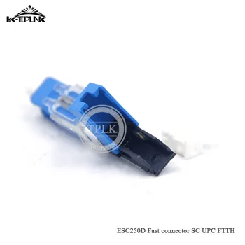 

100pcs Free Shipping FTTH ESC250D SC UPC Optical fiber quick connector SC UPC Single-Mode type FTTH Fiber Optic Fast Connector