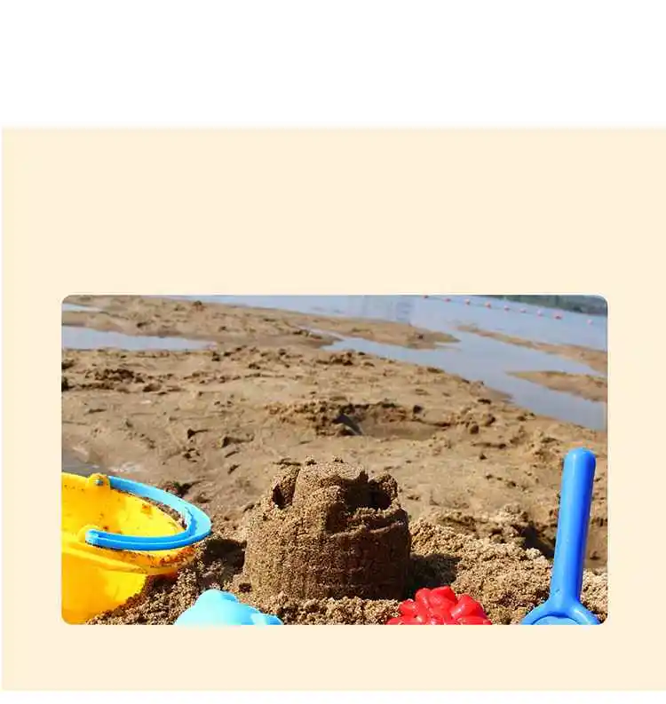 Песок Sandbeach детские игрушки пляжа замок ведро лопату грабли воды инструменты детей песчаный пляж Dune инструмент игрушки для детей