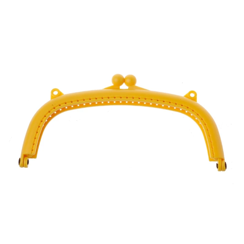 

1Pc 16cm Resin Handbag Handle DIY Craft Coin Purse Bag Arc Frame Kiss Clasp Lock 2018 Solid Candy Color Brand New Bags Handle