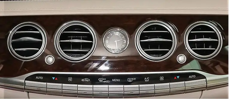 4 шт. кондиционер на выходе кольцо отделка автомобильные аксессуары для Mercedes Benz S Class 320 400 500 стайлинга автомобилей