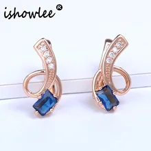 Isholee золото 585 кубический цирконий нерегулярные серьги для женщин Корейский минималистский серьги модные роскошные ювелирные изделия esp28