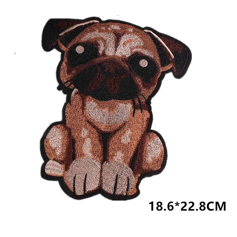 

1 piece of embroidered patch iron-on dog appliques accessories for sewing patchwork