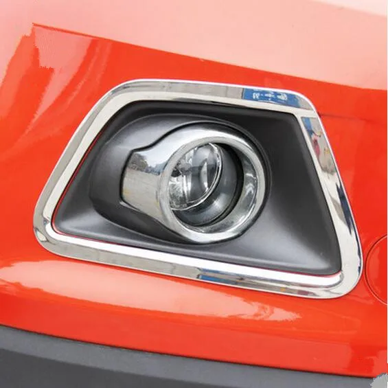 New Pair ABS Chrome Front L /& R Fog Light Lamp Cover Trim For Ford Ecosport 2013