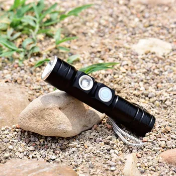 

CASTNOO Rechargeable 6000 Lumens XPE Led Flashlight 395NM ultraviolet Fake Currency detector torch