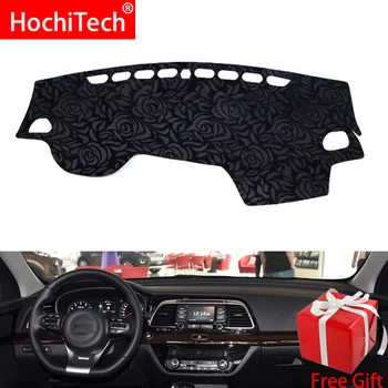 

Rose Pattern Non-slip Dashmat Dash Mat Dashboard Cover Pad Cover Carpet Car Sticker for Kia K4 2014 2015 2016 2017 Car Styling