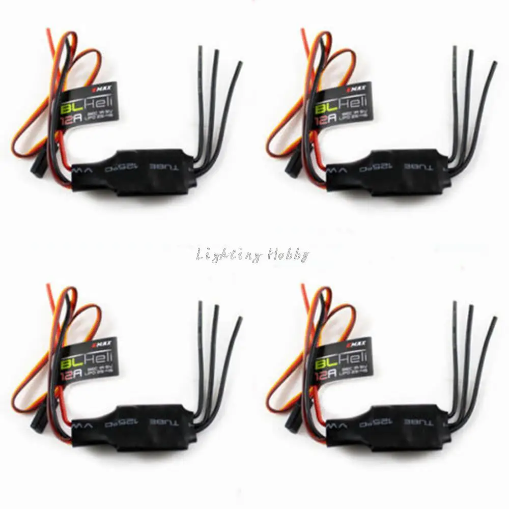 FPV 4x Emax Blheli Firmware 12A Brushless ESC Speed Controller For Multirotor