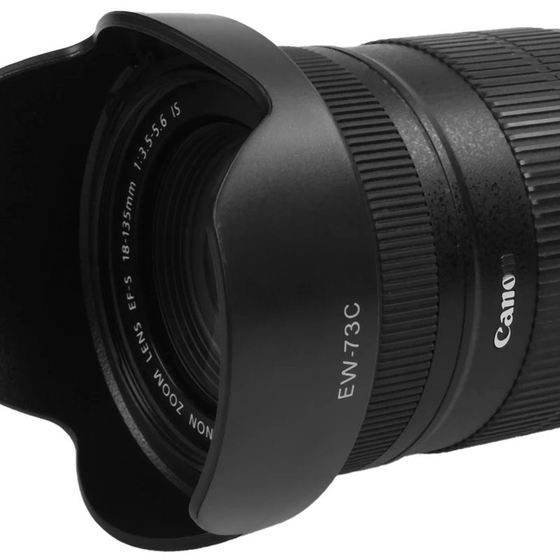 EW-73C байонетная бленда для Canon EF-S 10-18 мм f/4,5-5,6 IS STM, черный
