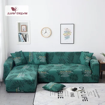 

Slowdream Sofa Cover Elastic Band Home 1/2/3/4 Seat Assemble Sofa Corner Set Love Seat Slipcover Sofa Towel Stretch Furniture