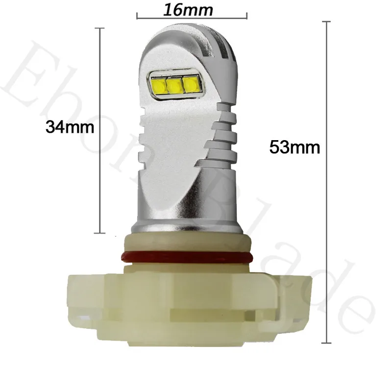 2 шт. 6000K белый солнечной энергии XBD 30 Вт Светодиодный 5202 PS X 24W H16 Canbus Error Free автомобильный светодиодный лампы для вождения ходовые огни или Противотуманные огни