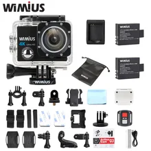 Wimius Q3 Action Camera 4K wifi HD 16MP Sport Mini Video Car Camcorder Go Waterproof 40M pro + 2.4G Wireless Remote Controller