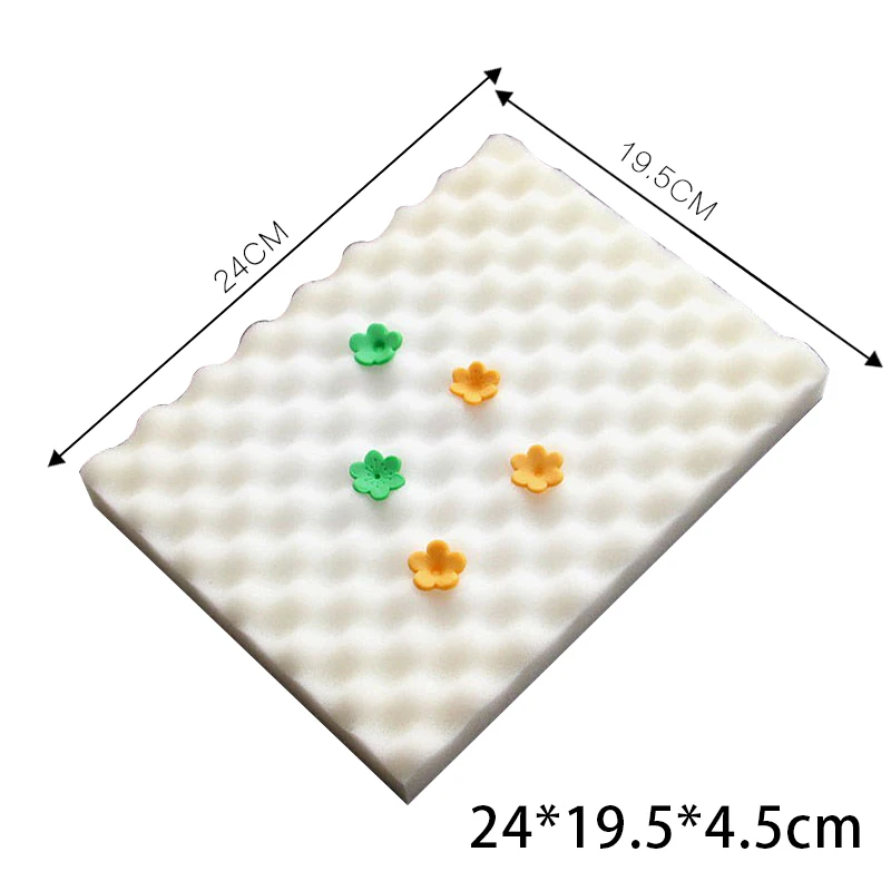 Fondant Dessert Sugar Shaping Sponge Pad Food Grade Foam Mat Wave Cake Pastry Sugar Flower DIY Decoration Drying Tools 2pcs/Lot