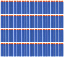 100 pièces doux creux trou tête 7.2 cm recharge fléchettes jouet pistolet balles pour Nerf série blaster Xmas enfant cadeau offre spéciale(China)