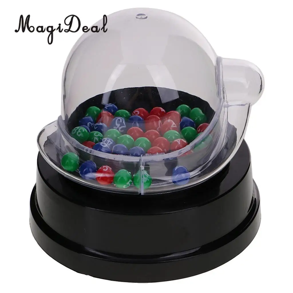 MagiDeal Mini Electric Lucky Number Picking Machine for Lottery Bingo Games Party Nightclubs Cafes Karaoke Dance Halls Gag Toy