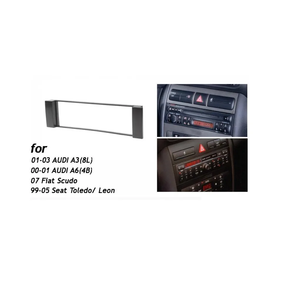 Один Din фасции для Fiat Scudo Audi A3 8L A6 4B сиденье Toledo Leon радио CD DVD стерео панель