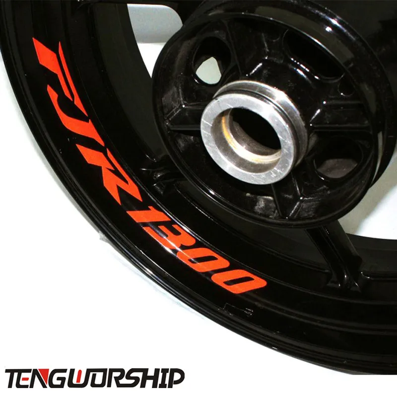 

Teng Worship 8 X CUSTOM INNER RIM DECALS WHEEL Reflective STICKERS STRIPES for YAMAHA FJR1300 FJ R1300 FJR 1300
