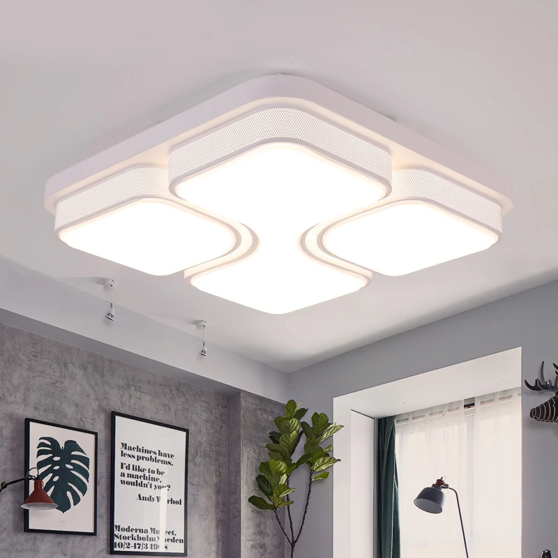 Free shipping black or white color led ceiling light living room light bed room study room
