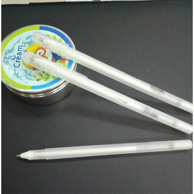 

1PC 0.8MM White Highlight Pen Student Sketch Drawing Graffiti Art Markers Comic Design Hook Liner Pen Stationery Art Supplies