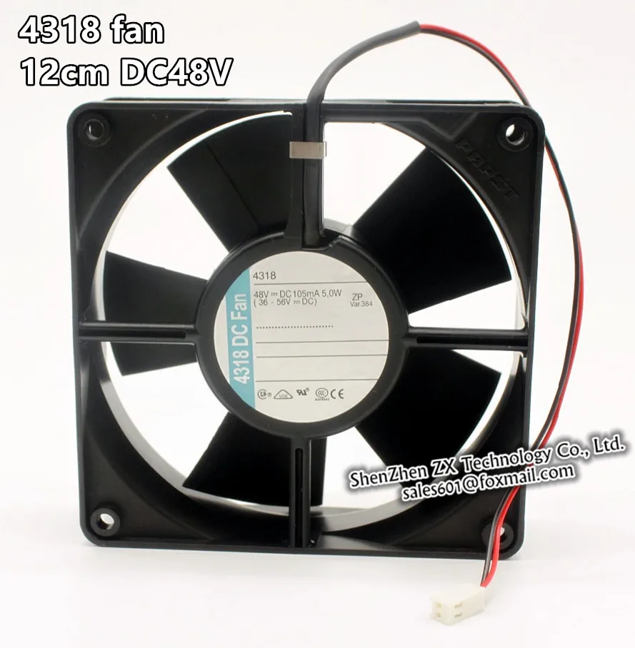Оригинальный EBM PAPST 12032 dc вентилятор 4318 DC48V 105ma 5 Вт 12cm120*120*32 мм Воздуходувы