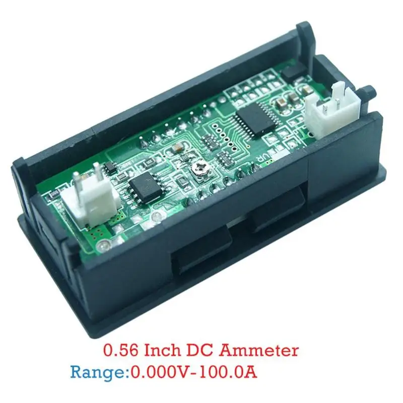 Мини цифровой вольтметр 0,56 дюймов светодиодный дисплей 4 бита Амперметр Панель Amp измеритель тока тестер детектор для автомобиля дома