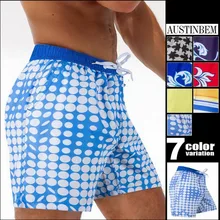 AUSTINBEM полиэстер мужские водные виды спорта, серфинг шорты европейский Изумрудный стиль плавательные пляжные шорты брюки