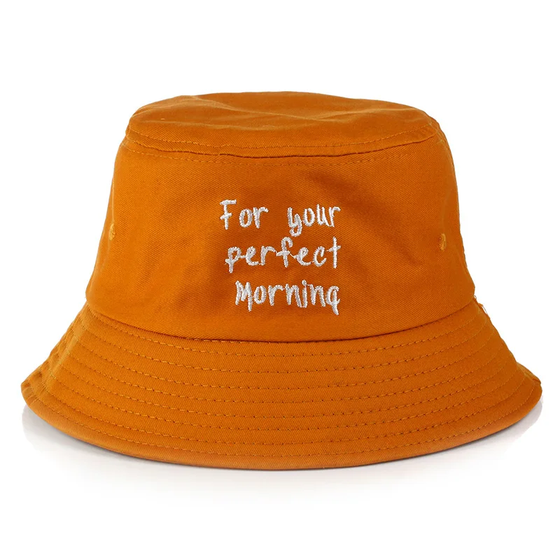High Quality Colors Street Bucket Hats Women Letters Bucket Cap Girls