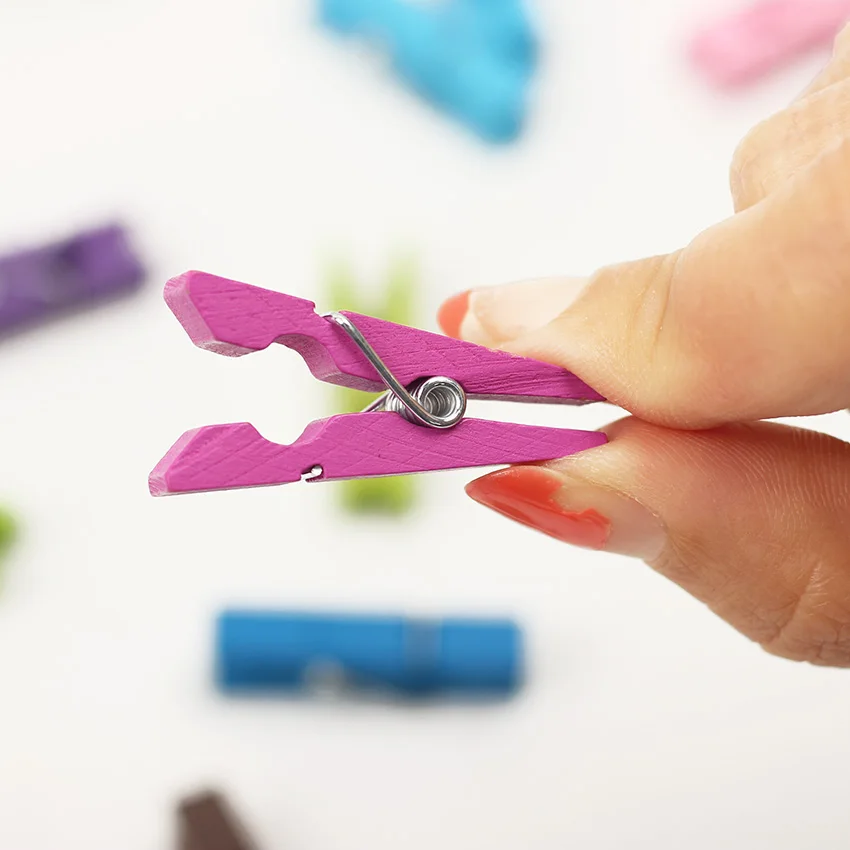 20PCS-Random-Mini-Colored-Spring-Wood-Clips-Clothes-Photo-Paper-Peg-Pin-Clothespin-Craft-Clips-Party