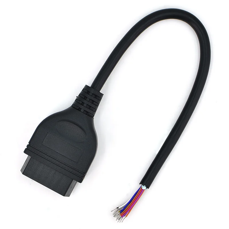 30 см OBD2 16Pin Женский Удлинительный кабель открытие автомобильный диагностический