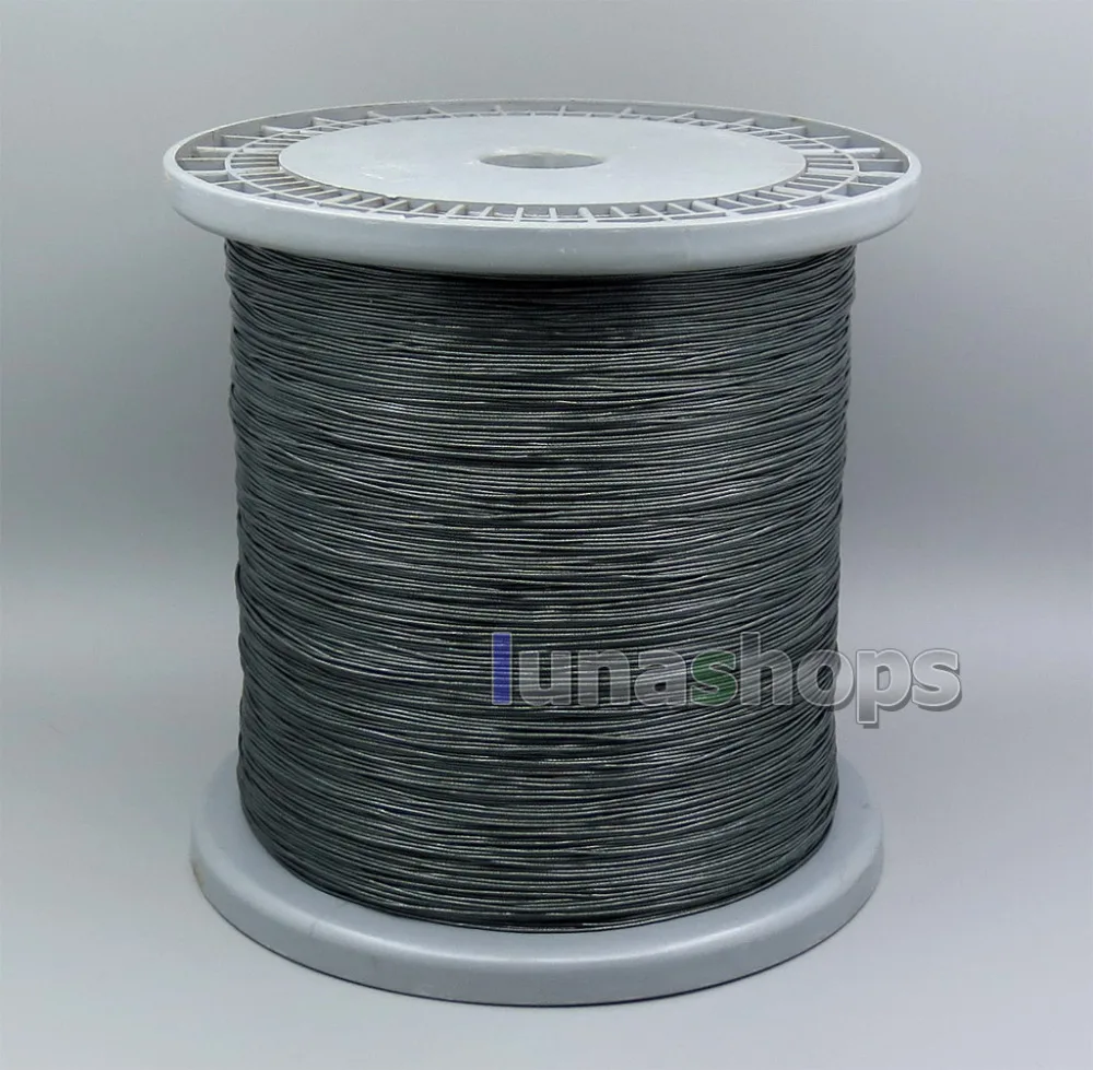 

LN005616 200m 7 Wires Earphone Silver Plated Foil PU (Not Tefl) Dark Blue Skin Insulating Layer Bulk Cable For DIY Custom