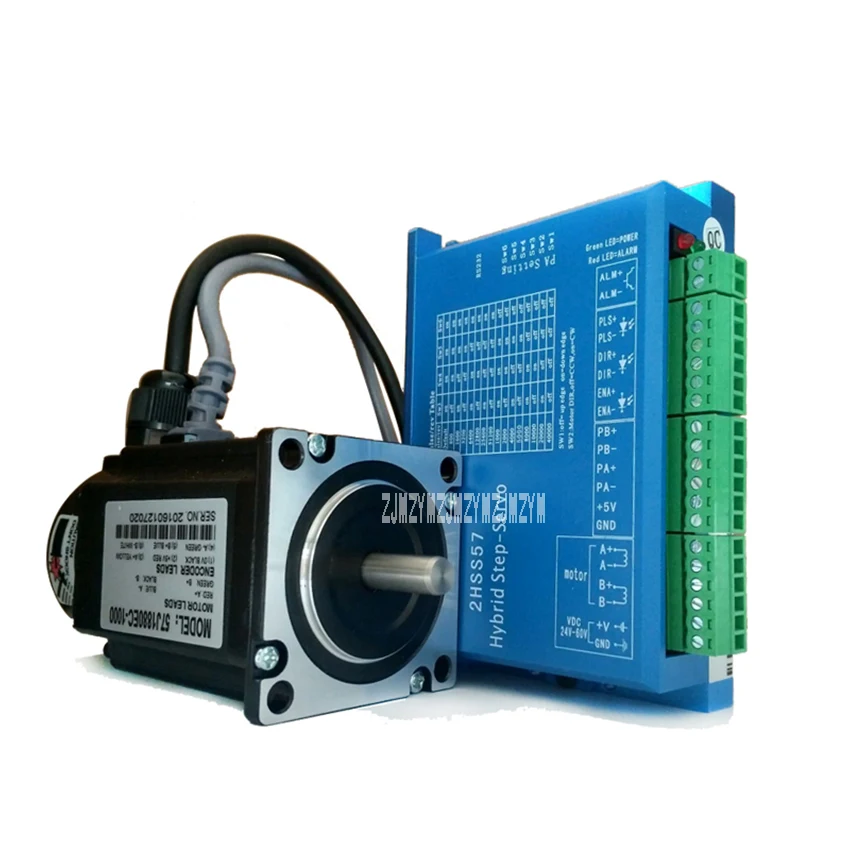 57J1880EC-1000+2HSS57 High Speed Stepper Motor Servo Driver Set 2.2N.M 24V Hybrid Servo Closed Loop 2-phase Stepper Motor Driver 57J1880EC-1000+2HSS57 High Speed Stepper Motor Servo Driver Set 2.2N.M 24V Hybrid Servo Closed Loop 2-phase Stepper Motor Driver