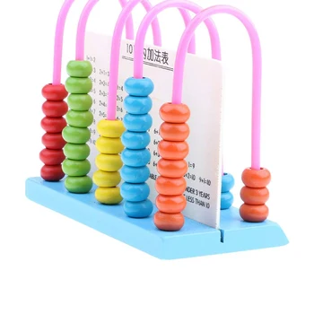 

Abacus Pattern Baby Math Toys Colorful Bead Classic Montessori Mathematic Wooden Toy Learning Early Educational Toy Gift