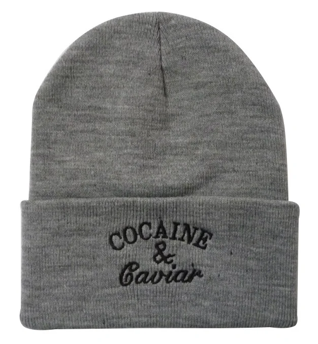 Унисекс зимняя мода Cocain& Caviar Beanie хип-хоп шапка трикотажные Повседневные шапки Gorro для мужчин и женщин хлопок Gorras Sport